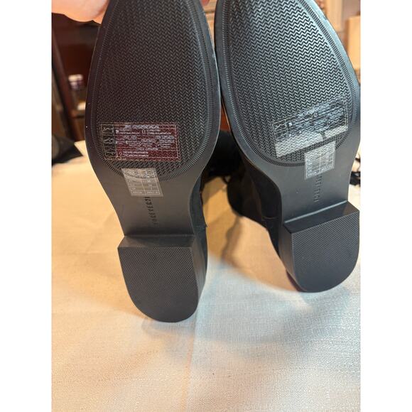 Forever 21 Black Suede Knee Boots with Fringe Size 9 NWOT - Picture 11 of 11